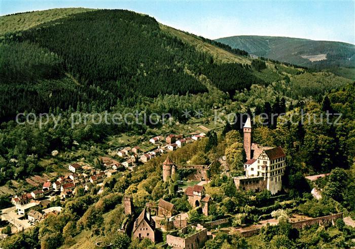 Hirschhorn Neckar Fliegeraufnahme Schloss