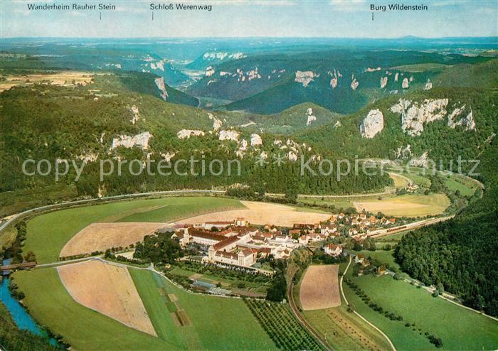 Beuron Donautal Fliegeraufnahme Donaudurchbruch