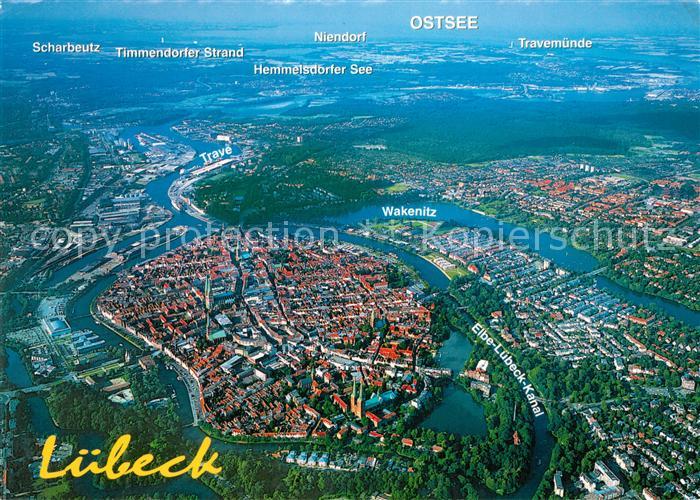 Luebeck Fliegeraufnahme