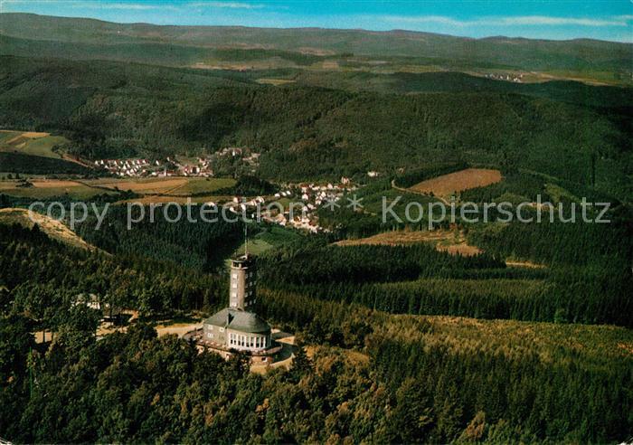 Hohe Bracht Fliegeraufnahme Aussichtsturm Restaurant