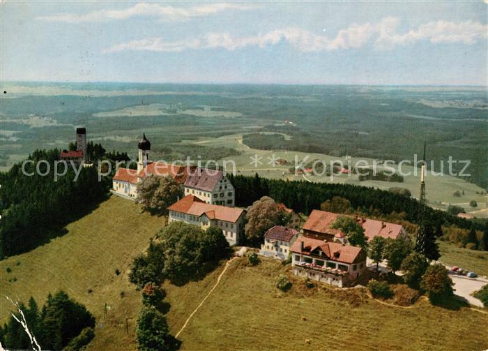 Hohenpeissenberg Fliegeraufnahme Berggasthof Bayerischer rigi