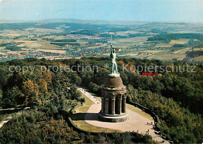 Hermannsdenkmal Fliegeraufnahme bei Detmold Teutoburger-Wald