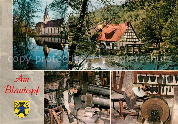 Blaubeuren Blautopf mit Hammerschmiede