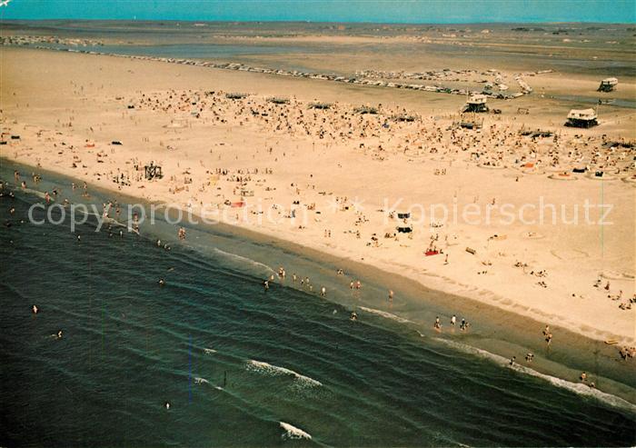 St Peter-Ording Fliegeraufnahme Strand