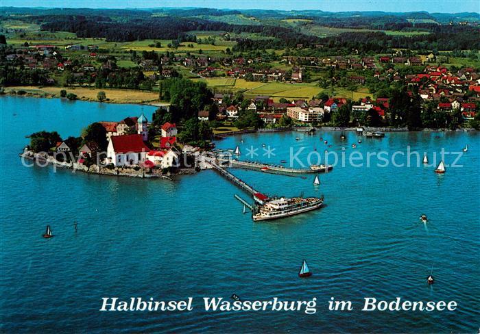 Wasserburg Bodensee Fliegeraufnahme Halbinsel
