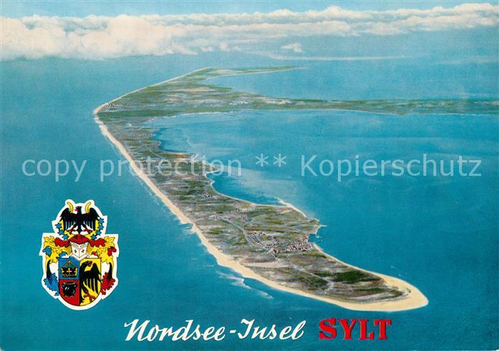 Sylt Fliegeraufnahme Inselansicht
