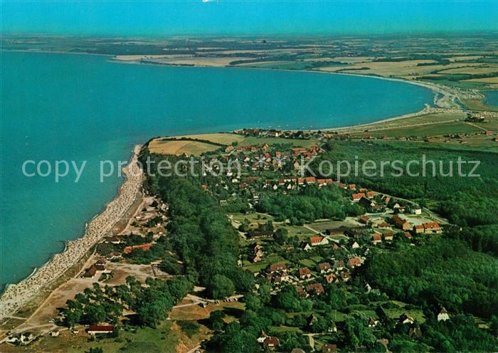 Hohwacht Ostseebad Fliegeraufnahme mit Strand