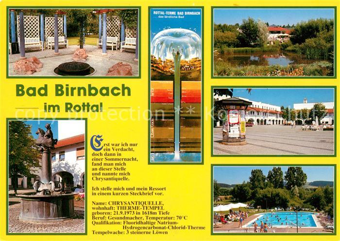 Bad Birnbach Freibad Brunnen im Rottal
