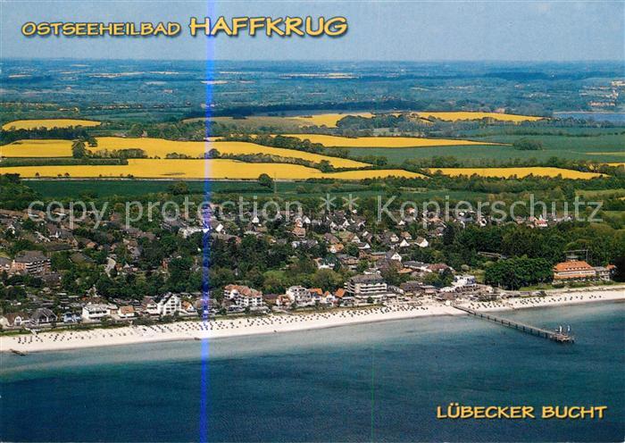 Haffkrug Ostseebad Fliegeraufnahme Strand Luebecker Bucht