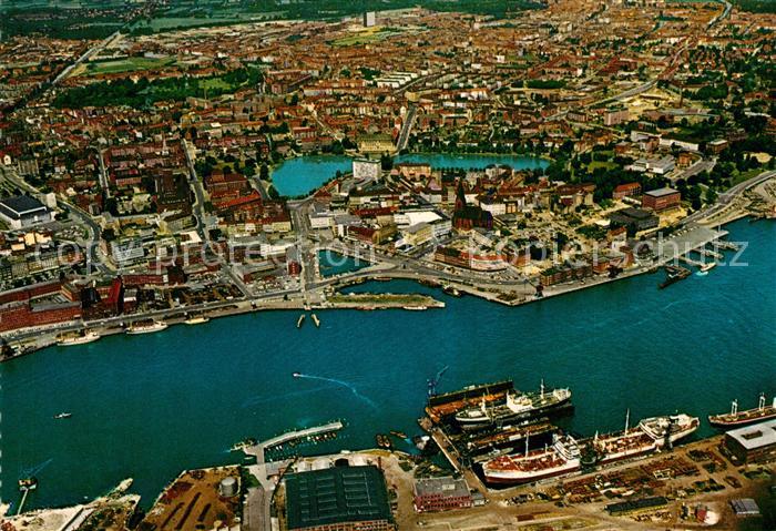 KIEL  CITY Fliegeraufnahme Hafenpartie