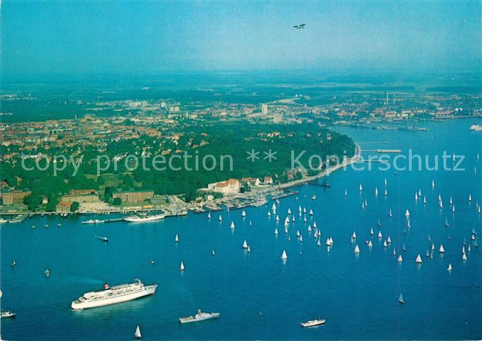 KIEL  CITY Fliegeraufnahme Sporthafen Duestenbrook Faehrschiff Stena Germanica