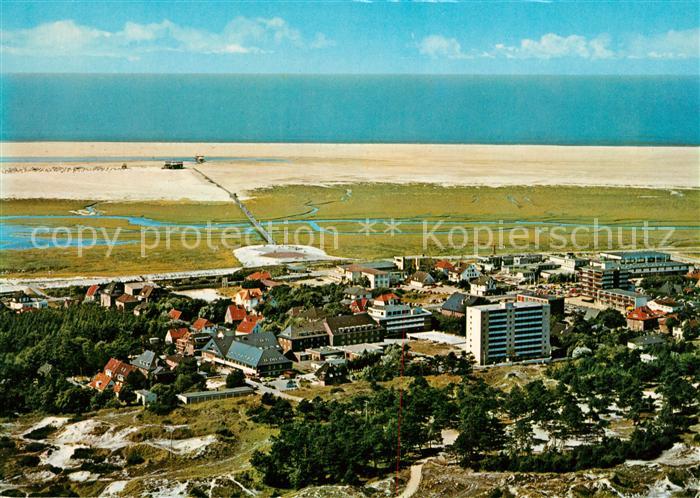 St Peter-Ording Fliegeraufnahme mit Strand