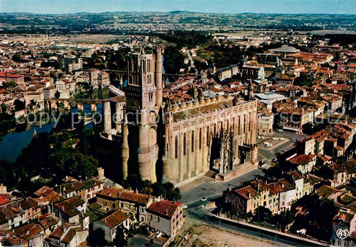 Albi Tarn Fliegeraufnahme Basilique Ste Cecile