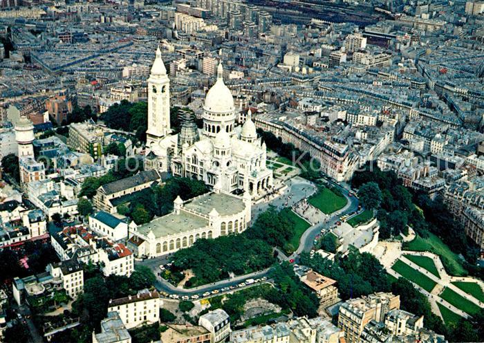 Paris Fliegeraufnahme Sacre Coeur
