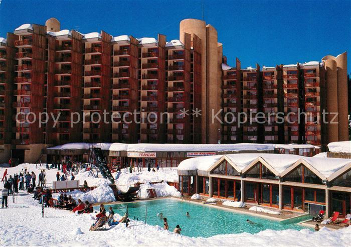La Plagne Bellecote Pool im Winter