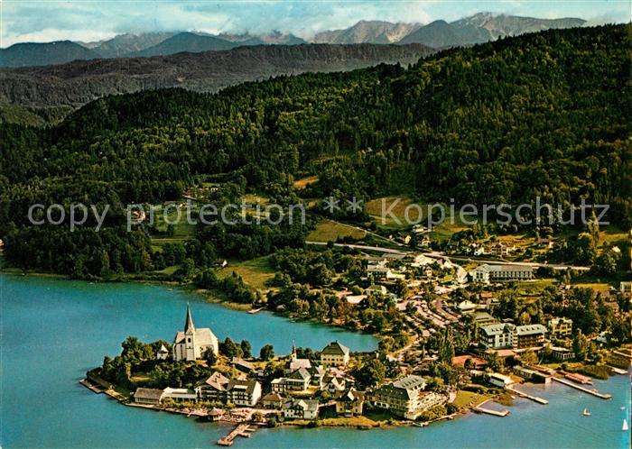 Maria Woerth Woerthersee Fliegeraufnahme