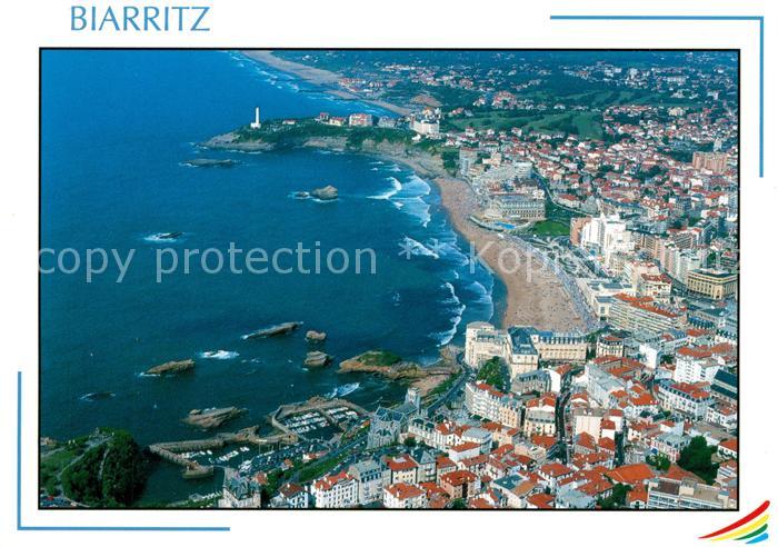 Biarritz Pyrenees Atlantiques Fliegeraufnahme