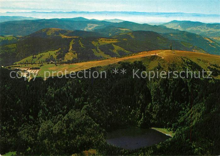 Feldberg Schwarzwald Fliegeraufnahme mit Feldsee