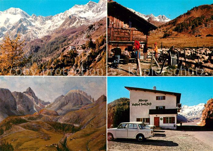 oetztal Tirol Gasthaus Hochfirst Schafuebertrieb im Passeier Schneeberg