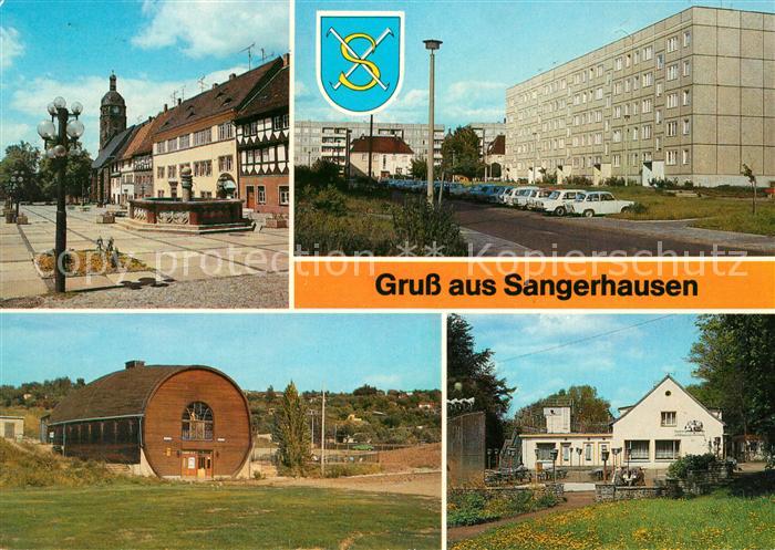 Sangerhausen Suedharz Markt Jacobikirche Fassgaststaette Walkmuehle