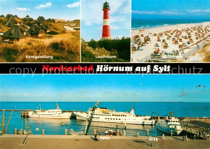 Hoernum Sylt Leuchtturm Kersigsiedlung Hafen