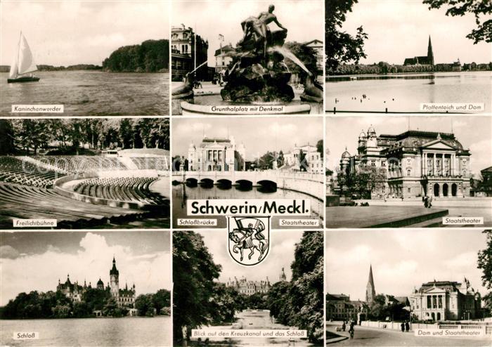 Schwerin Mecklenburg Dom Theater Schloss