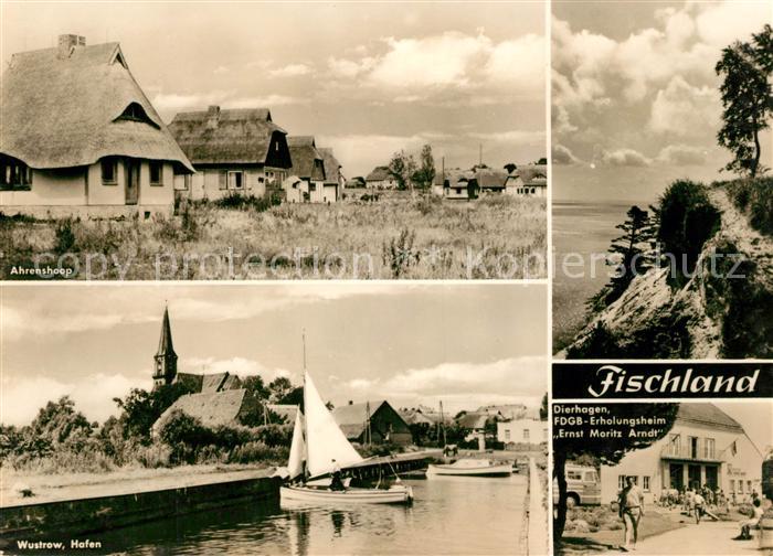 Ahrenshoop Ostseebad Wustrow Hafen Erholungsheim Ernst Moritz Arndt