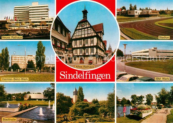 Sindelfingen Altes Rathaus Stadion Daimler-Benz-Werk