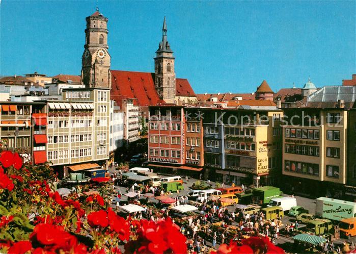 STUTTGART CITY Marktplatz Stiftskirche