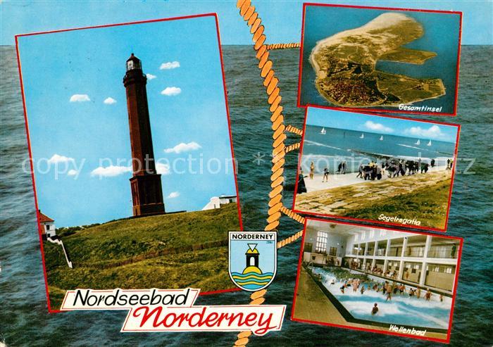 Norderney Nordseebad Fliegeraufnahme Segelregatta Wellenbad