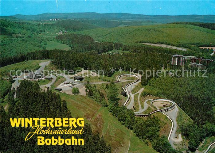 Winterberg Hochsauerland Fliegeraufnahme Bobbahn