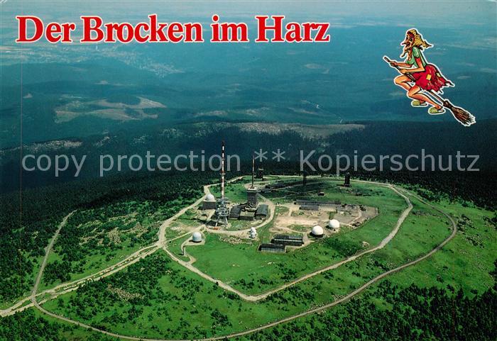Brocken Harz Fliegeraufnahme