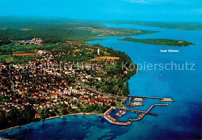 Staad Konstanz Fliegeraufnahme Allmannsdorf Faehrenhafen