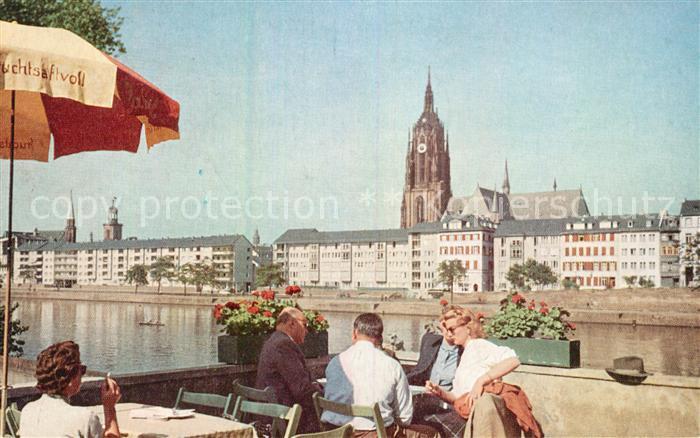 Frankfurt Main Mainufer Dom