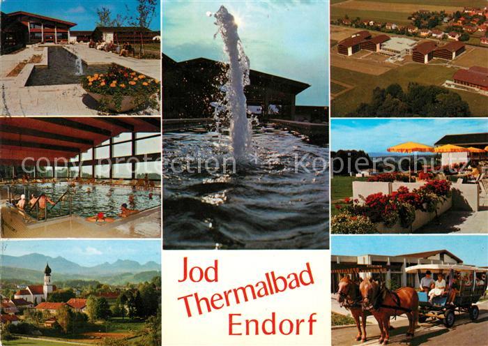 Endorf Bad Park Hallenbad Panorama Kirche Pferdekutsche