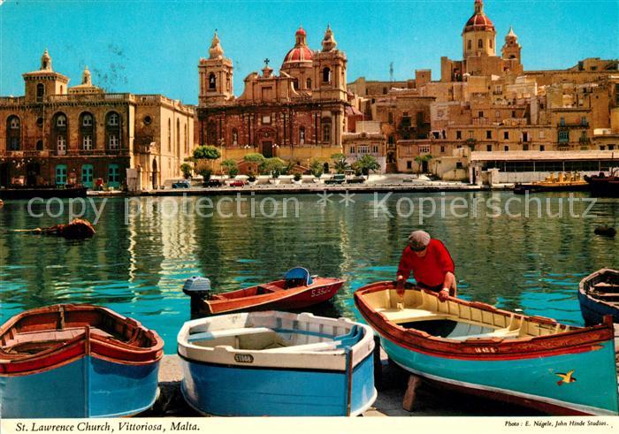 Vittoriosa Hafen Panorama Fischer