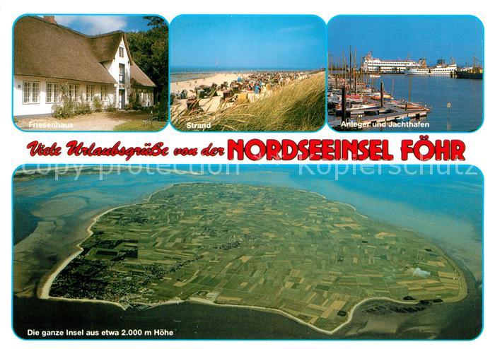 Insel Foehr Friesenhaus Strand Anleger Jachthafen