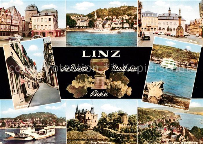 Linz Rhein Burgplatz Markt Rheinstrasse Burg Ockenfels Dattenberg