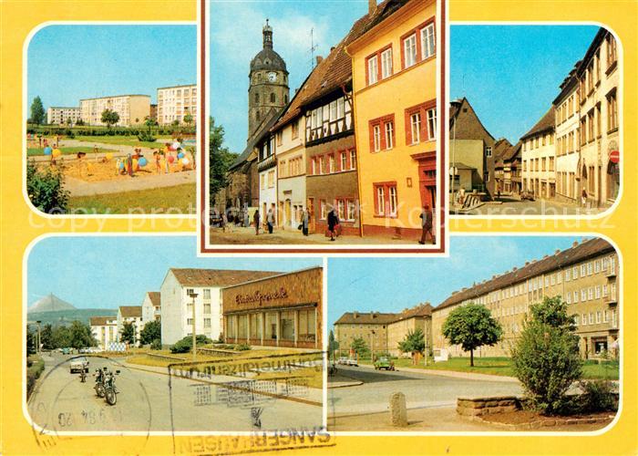Sangerhausen Suedharz Schumann Strasse Markt Kornmarkt Friedrich Engels Strasse