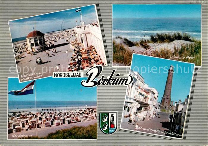 Borkum Wandelhalle Musikpavillon Duenen Meer Nordstrand Leuchtturm