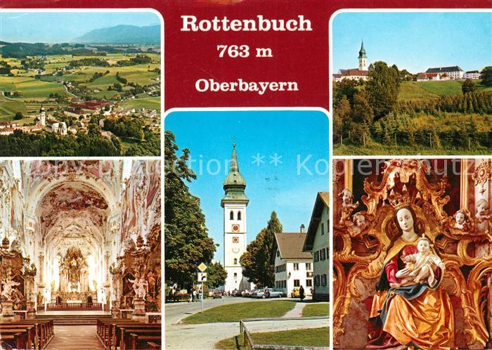 Rottenbuch Oberbayern Kirche Altarraum Muttergottes Panoramen