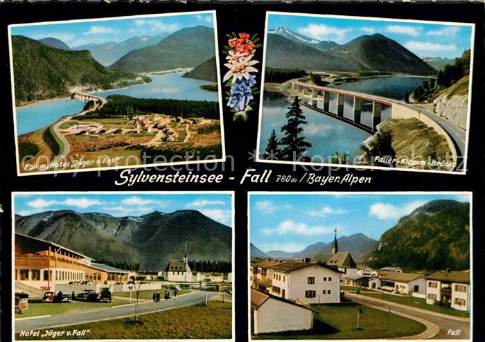 Fall Bad Toelz Sylvensteinsee Hotel Jaeger vom Fall Faller Klamm Bruecke
