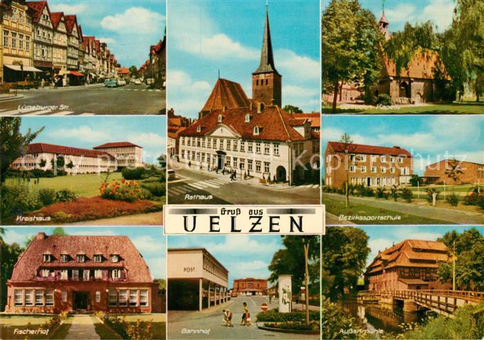 Uelzen Lueneburger Heide Lueneburger Strasse Kapelle Fischerhof Kreishaus Rathau