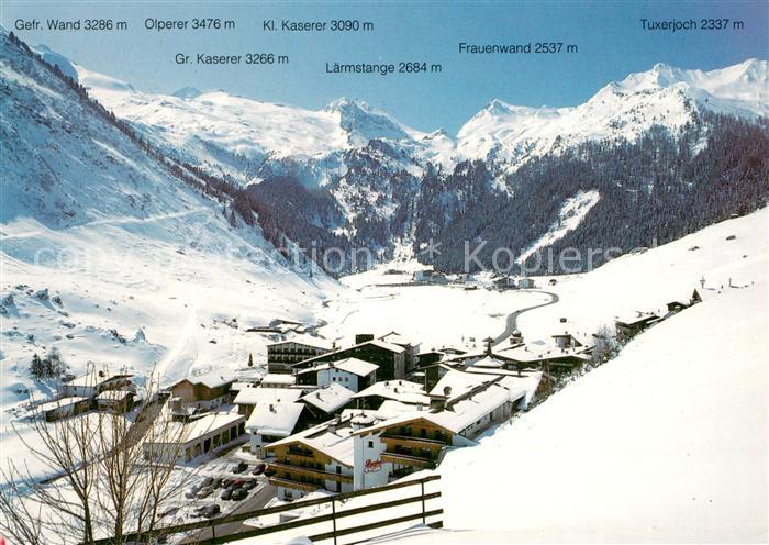 Hintertux Zillertal Winterpanorama
