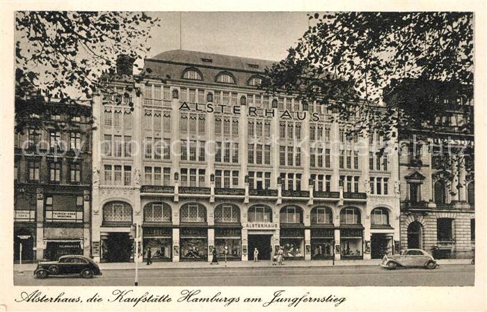 Hamburg Alsterhaus Kaufstaette am Jungfernstieg