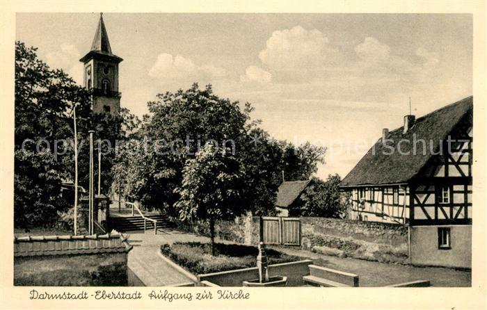 Eberstadt Darmstadt Aufgang zur Kirche