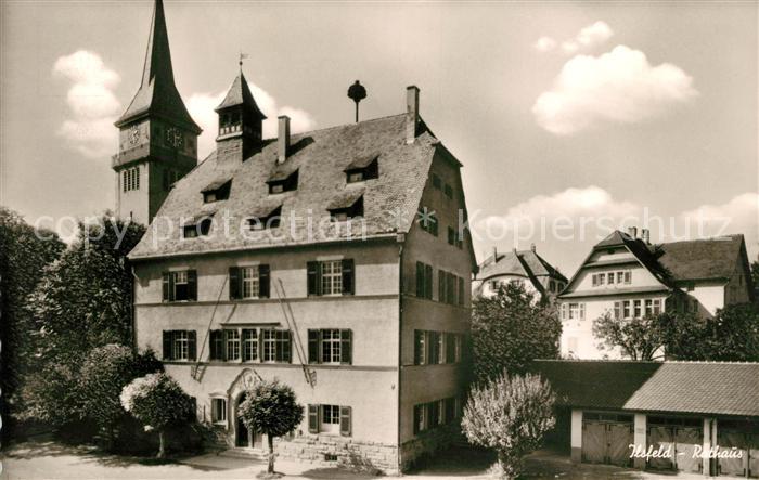 Ilsfeld Rathaus Pfarrhaus Kirche Lehrerwohnhaus