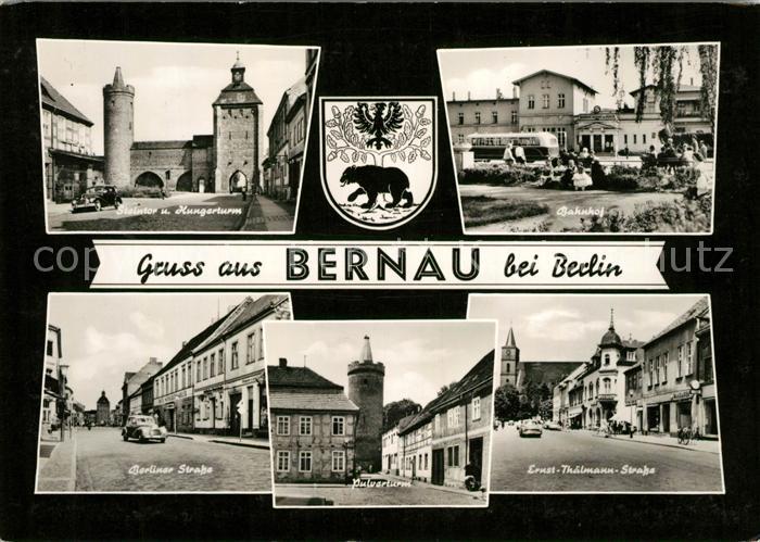 Bernau Berlin Steintor Hungerturm Bahnhof Pulverturm Ernst Thaelmann Strasse