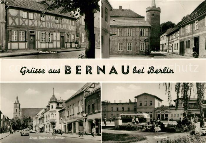 Bernau Berlin Kantorhaus Pulverturm Ernst Thaelmann Strasse Bahnhof