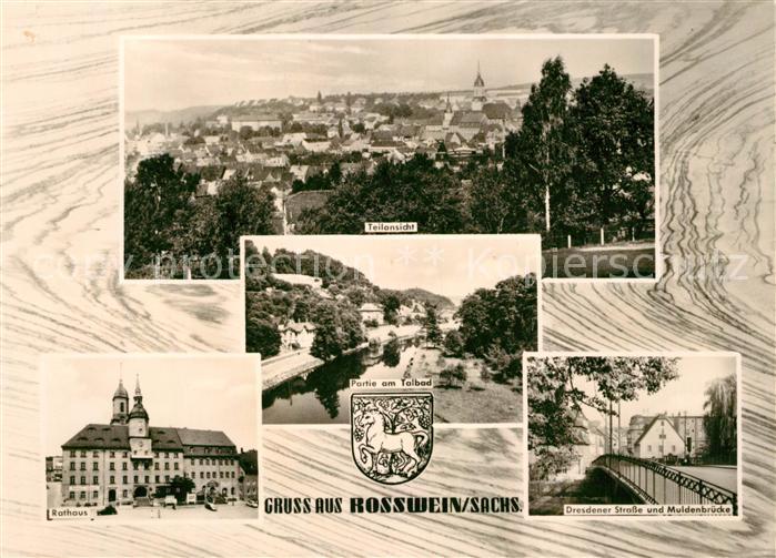 Rosswein Talbad Rathaus Dresdener Strasse Muldenbruecke